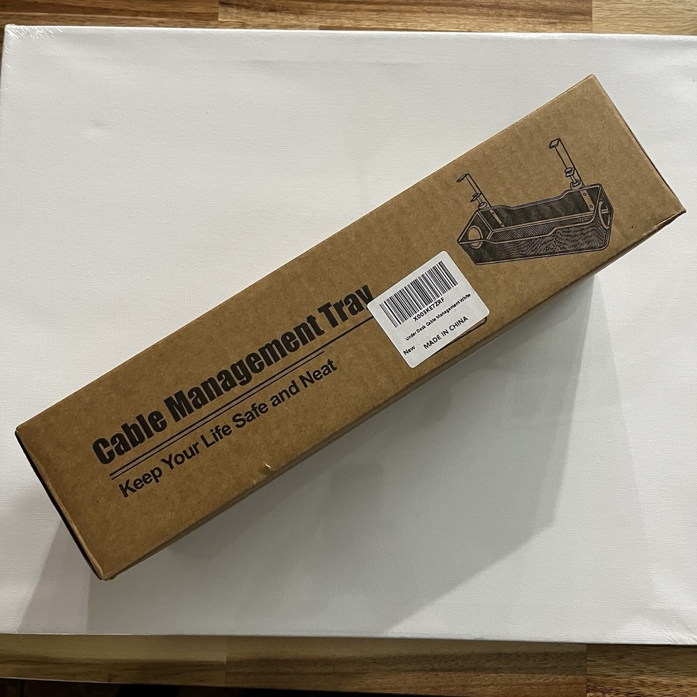 Under Desk Cable Management Tray | No‑Drill Wire Organizer | New | Home Office - Picture 7 of 14